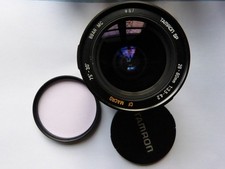 Objectif  appareil photo TAMRON CANON FD   28-80 MM 3.5-4.2 MACRO + filtre Hoya