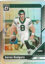 2024 Panini Donruss Optic Aaron Rodgers Silver Prizm SP Pittsburgh Steelers (B)
