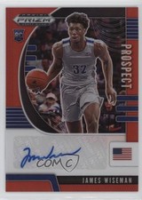 2020 Panini Prizm Draft Picks Prospect Red 139/199 James Wiseman #PA-JW Auto g2u