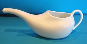 French Limoges Small White Invalid Feeder c 1900 – 1932
