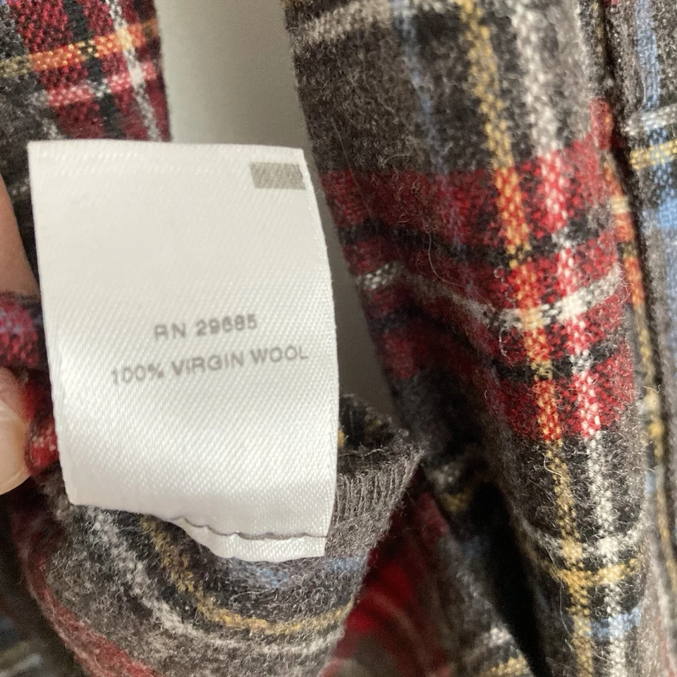 Pendleton Women’s Full Zip Wool Hoodie Stewart Tartan Long Sleeve Jacket Sz P S - Image 4 of 4