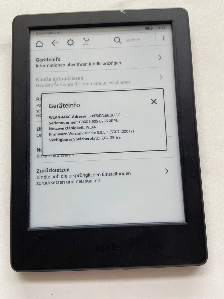 Amazon Kindle 8. Generation SY69JL E-Book Reader - Schwarz - Bild 4 von 4
