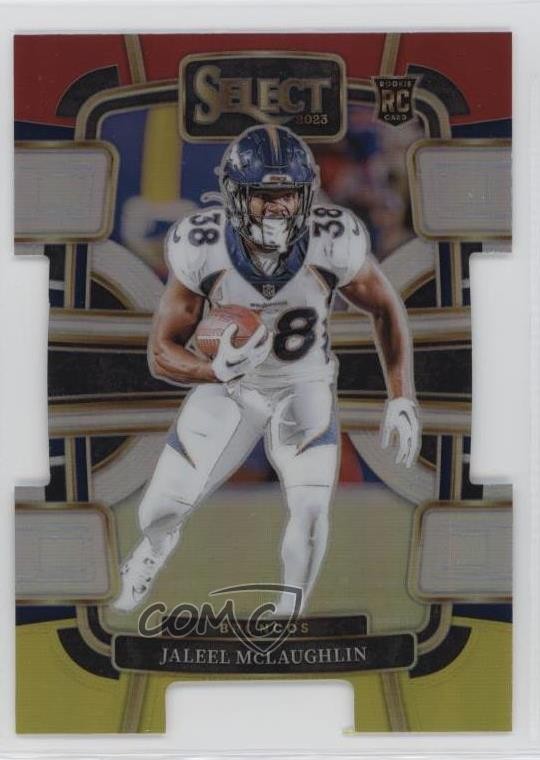 2023 Panini Select Concourse Red & Yellow Prizm Die-Cut Jaleel McLaughlin 0ma6