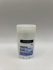 Neutrogena Ultra Sheer Mineral Face  Body Sunscreen Stick SPF 50, 80 Min 1.5 oz