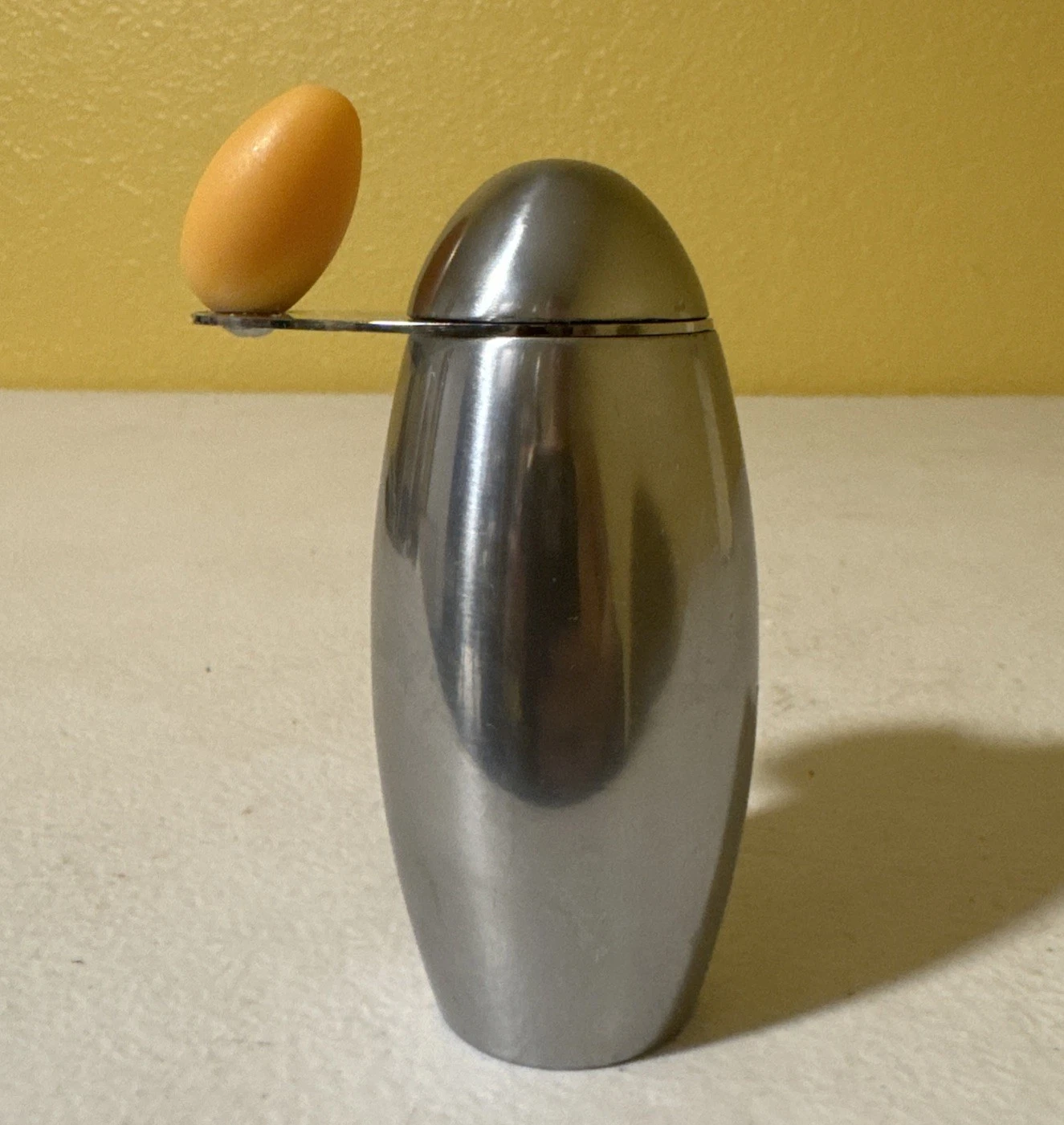 Michael Graves Lumina Cast Aluminum Pepper Mill GRINDER EGG Shape VINTAGE