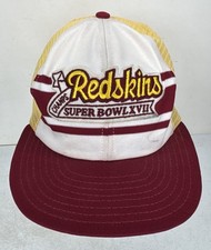 Vintage Washington Redskins Super Bowl XVII Champs Snapback Hat Cap 80's ADJ