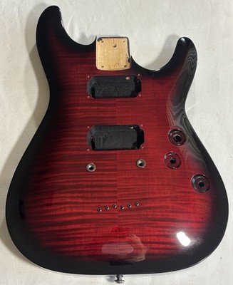 2016 Schecter Demon-6 Body Crimson Red Burst Basswood String-Thru