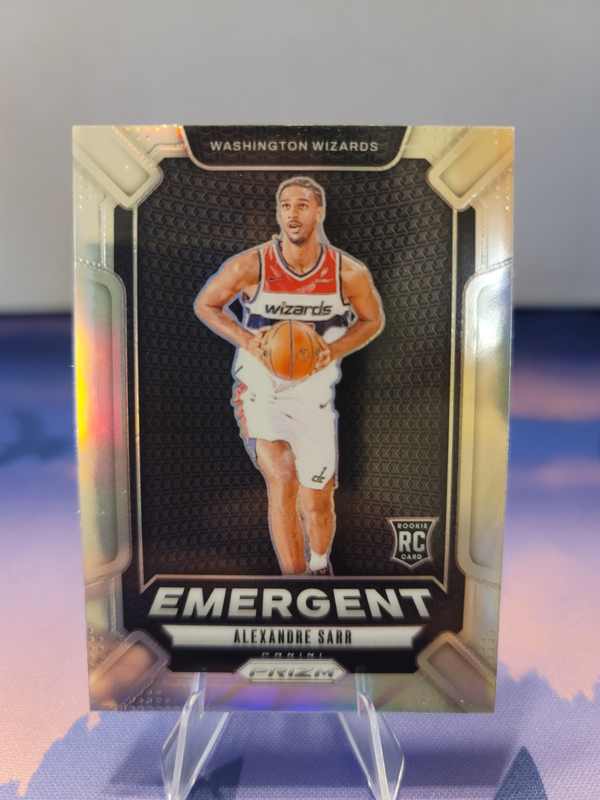 2024-25 Panini Prizm ALEX SARR Rookie Emergent Silver #14 Washington Wizards