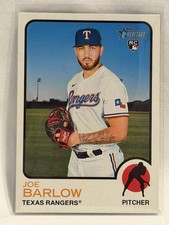 Topps 2022 Heritage Joe Barlow #92 Rookie Texas Rangers Baseball Card
