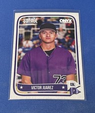 2024 Onyx Vintage #OVVIJU Victor Juarez Colorado Rockies
