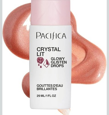 Pacifica Crystal Lit Glowy Glisten Drops   Face Makeup - Shimmery Multi-Use...