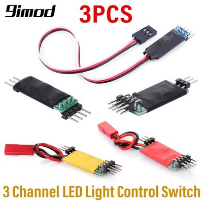3x RC Car 3CH LED Licht Steuerung Schalter Panel Lampe Controller Modul