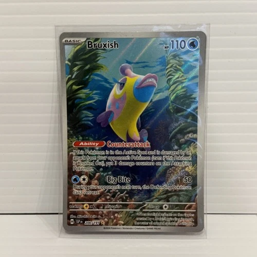 Bruxish Holo Illustration Rare SV08: Surging Sparks 200/191 NM