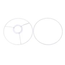 Lamp Shade Ring 180mm Dia. Lampshade Holder Frame Ring for Bulb Light Iron 1 Set