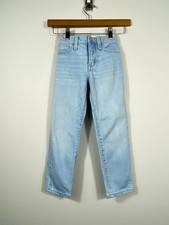 Old Navy Girls O.G. Straight High Rise Jeans Light Wash Denim Size 6