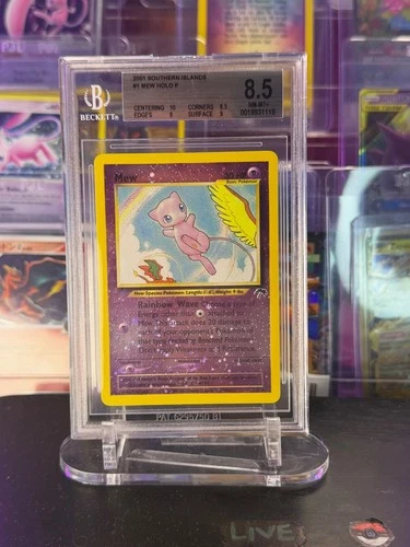 2001 Pokemon Southern Islands Mew Holo P Rare #1/18 BGS 8.5