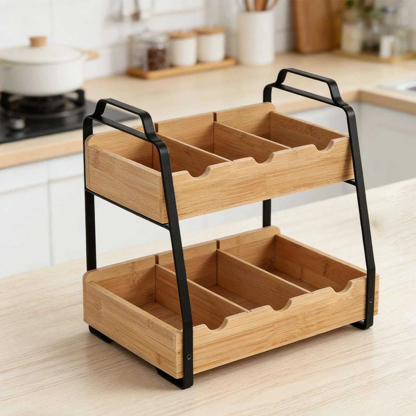 Tea Bag Organizer Sugar Packet Holder Versatile Coffee Bar Accessories Storage