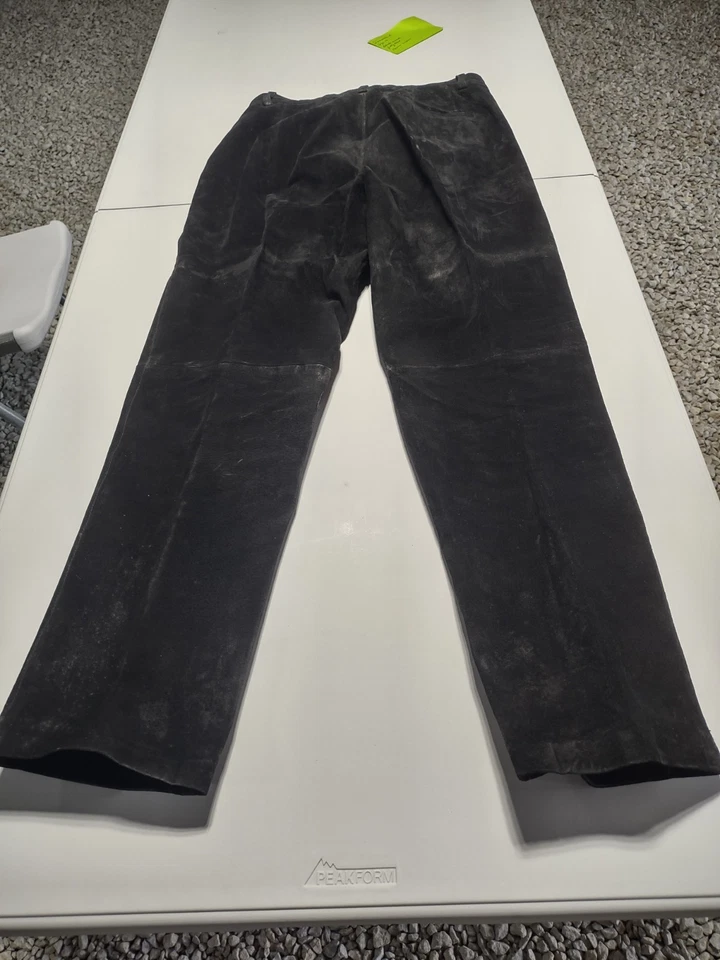 SALE! Sonoma A Women's Black Fully Lined Suede Pants - Size 12 - Image 2 of 3