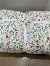 Pottery Barn Rifle Paper Co. Bramble Fields Comforter FULL QUEEN 2 shams