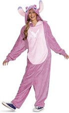 Angel Pink Lilo and Stitch Pajama Jumpsuit Costume Adult Large/X-Large