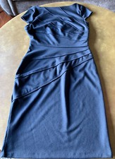 London Times Womens Size 8 Dress Black Office Formal Cocktail Homecoming EUC