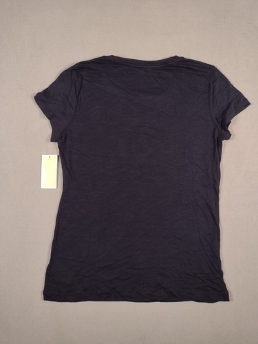 Michael Kors Women's Rhinestone T-Shirt NWT Size Medium Charcoal / Black - Picture 5 of 5