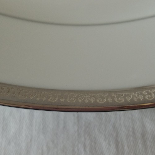 CHARTER CLUB Grand Buffet Platinum Collection 2 Dinner Plates New With Tags - Picture 3 of 5
