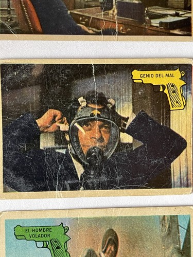 007 James Bond vintage lot 6 Argentina 1968 color trading cards Sean Connery (F) - Picture 4 of 8