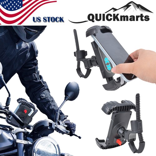 Universal Cell Phone Mount Holder Motorcycle Bicycle Bike Handlebar GPS Bracket - 第 1/8 張圖片