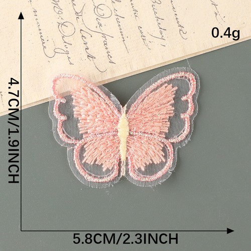 20PCS Butterfly Lace Applique Trim Butterfly Patches for Wedding Bridal Dress - Picture 13 of 18