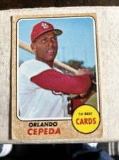 1968 Topps  #200 Orlando Cepeda Excellent Condition