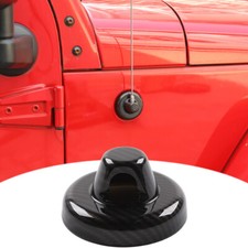 Antenna Base Cover Trims Carbon Fiber For Jeep Wrangler 2007-20 Jt Jl Jk 24 Dr