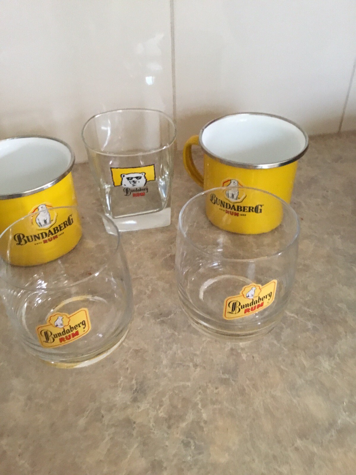 Bundaberg Rum Glasses Tumblers Mugs X 5 Assorted Designs eBay
