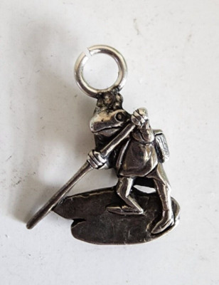 Beatrix Potter Sterling Silver 925 Charm JEREMY FISHER by Hand & Hammer