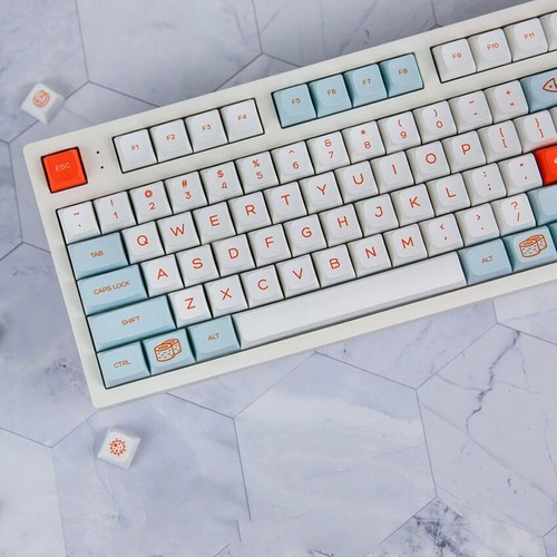 Salmon XDA Height Keycap Thermal Sublimation PBT Keycaps For Mechanical Keyboard - Picture 3 of 6