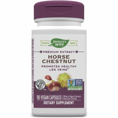 Nature's Way Premium Extract Horse Chestnut Standardized to 20% Escin- 250 mg pe