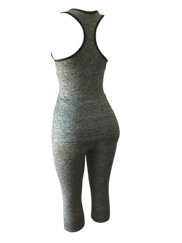 Women Gym Yoga Workout Activewear Set 2 Pieces Top+Leggings Set Sportswear - Picture 17 of 21
