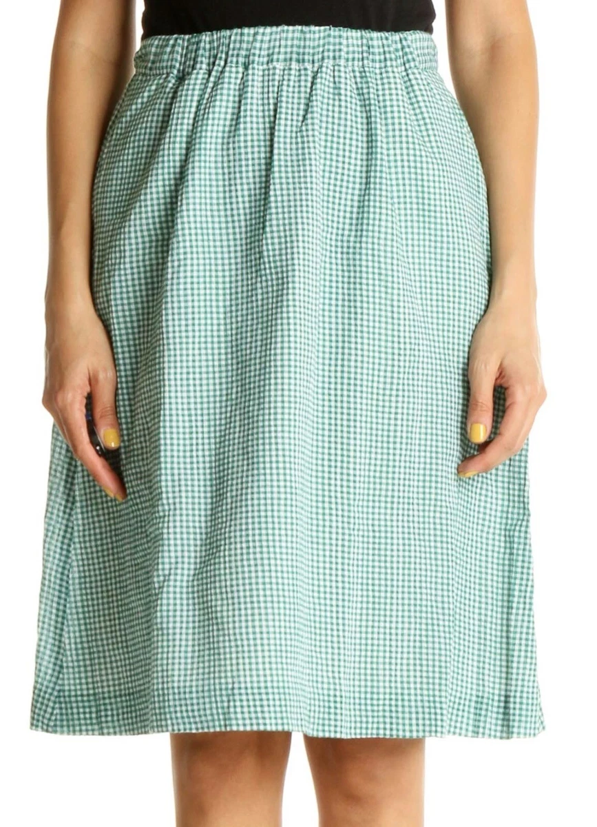 J crew top gingham skirt