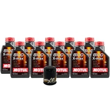 10L Motul 8100 X-MAX 0W40 Wix XP Filter Motor Oil Change Kit API SN