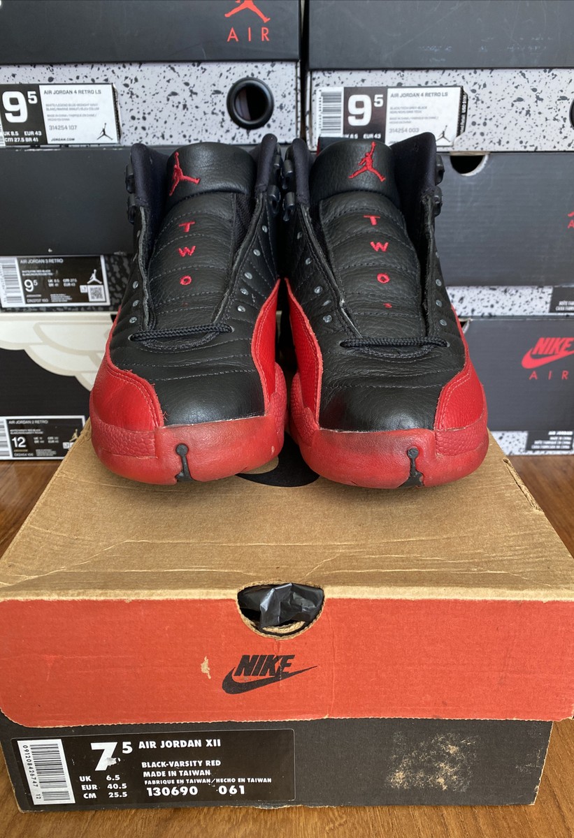 Original 1997 Nike Air Jordan 12 OG “FLU GAME/BRED” Men's US Original 1997 Nike Air Jordan 12 OG “FLU GAME/BRED” Men's US