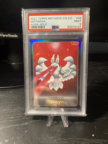 2021 Topps Metazoo Cryptid Nation Series 0 Mothman Aura Holo Foil #45 PSA 9