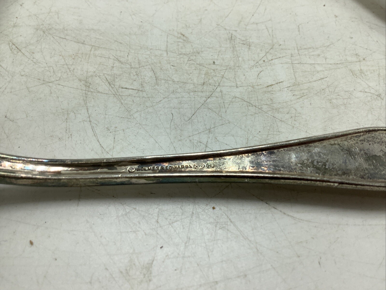 VTG Holmes & Edwards Plated Silver Serving Spoon Fork Set of 3