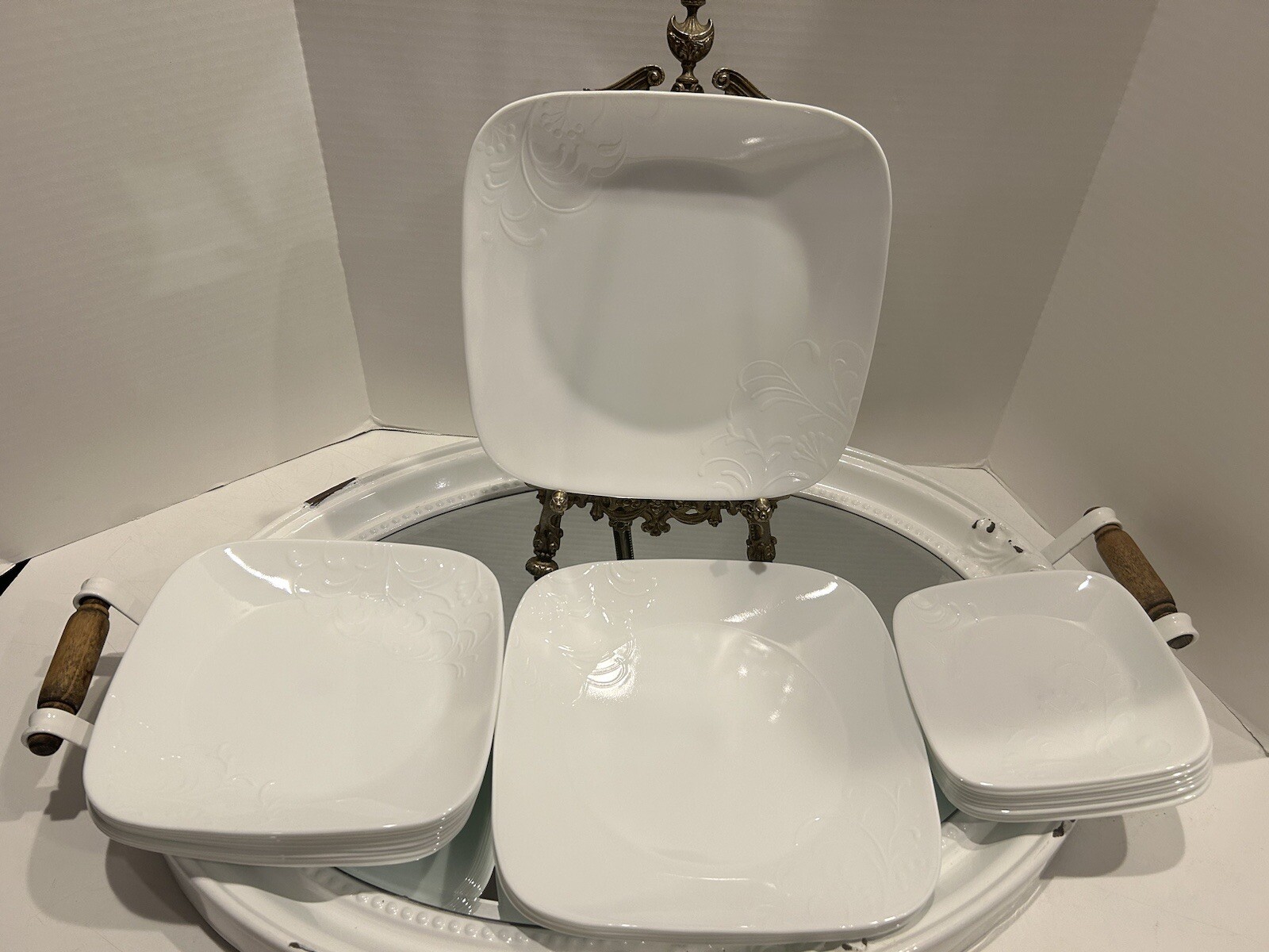 Set Of 22 Corelle Boutique Cherish Dinner Luncheon Salad Plates