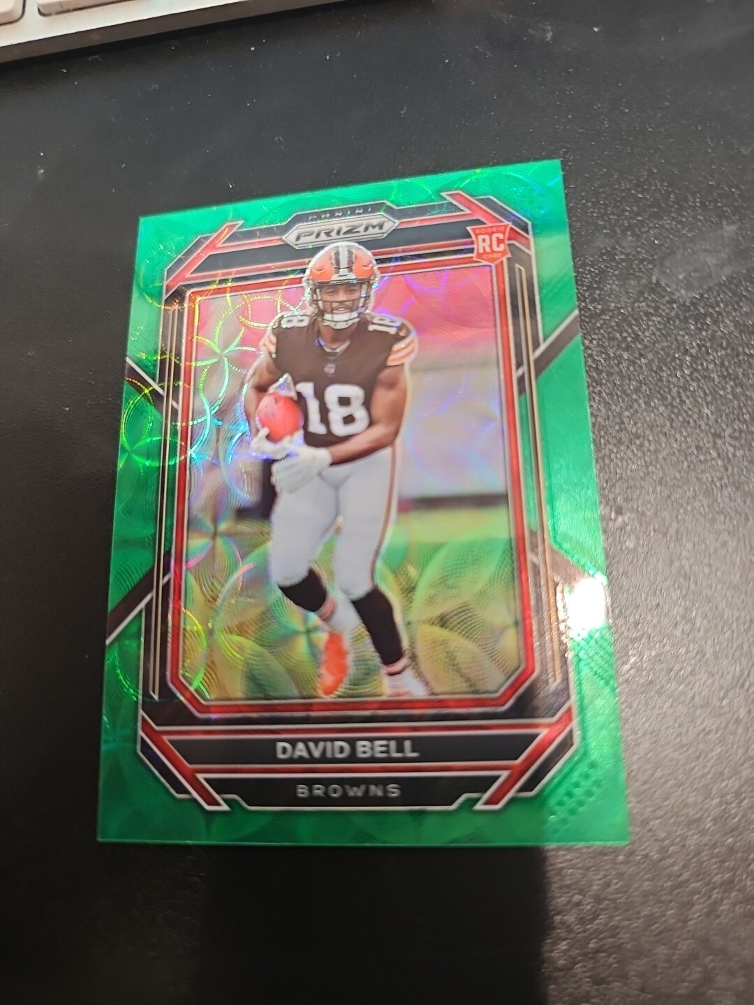 2022 Prizm  #334 David Bell Green Scope Prizm RC ROOKIE /75