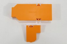 Lot of 2 Nintendo GameCube OEM Bottom Cover Serial Port 1  2 SPICE ORANGE GCN