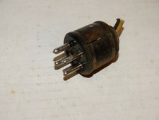 1-Vintage Male Cable Mount Amphenol Plug 4-pin, Leslie Hammond