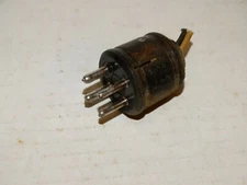 1-Vintage  Male Cable Mount Amphenol Plug 4-pin, Leslie Hammond*