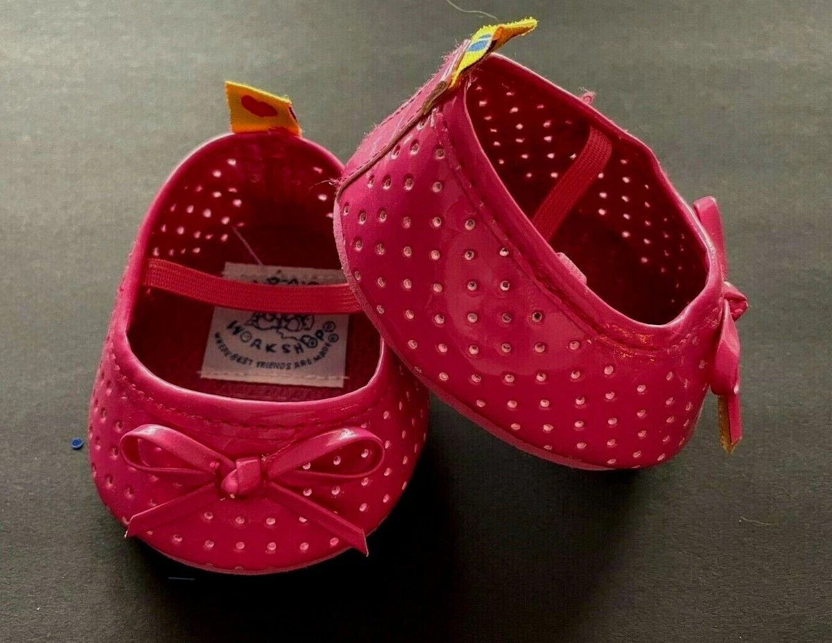 Build a Bear Shoes Fushia Pink Mary Jane Flats Shoes