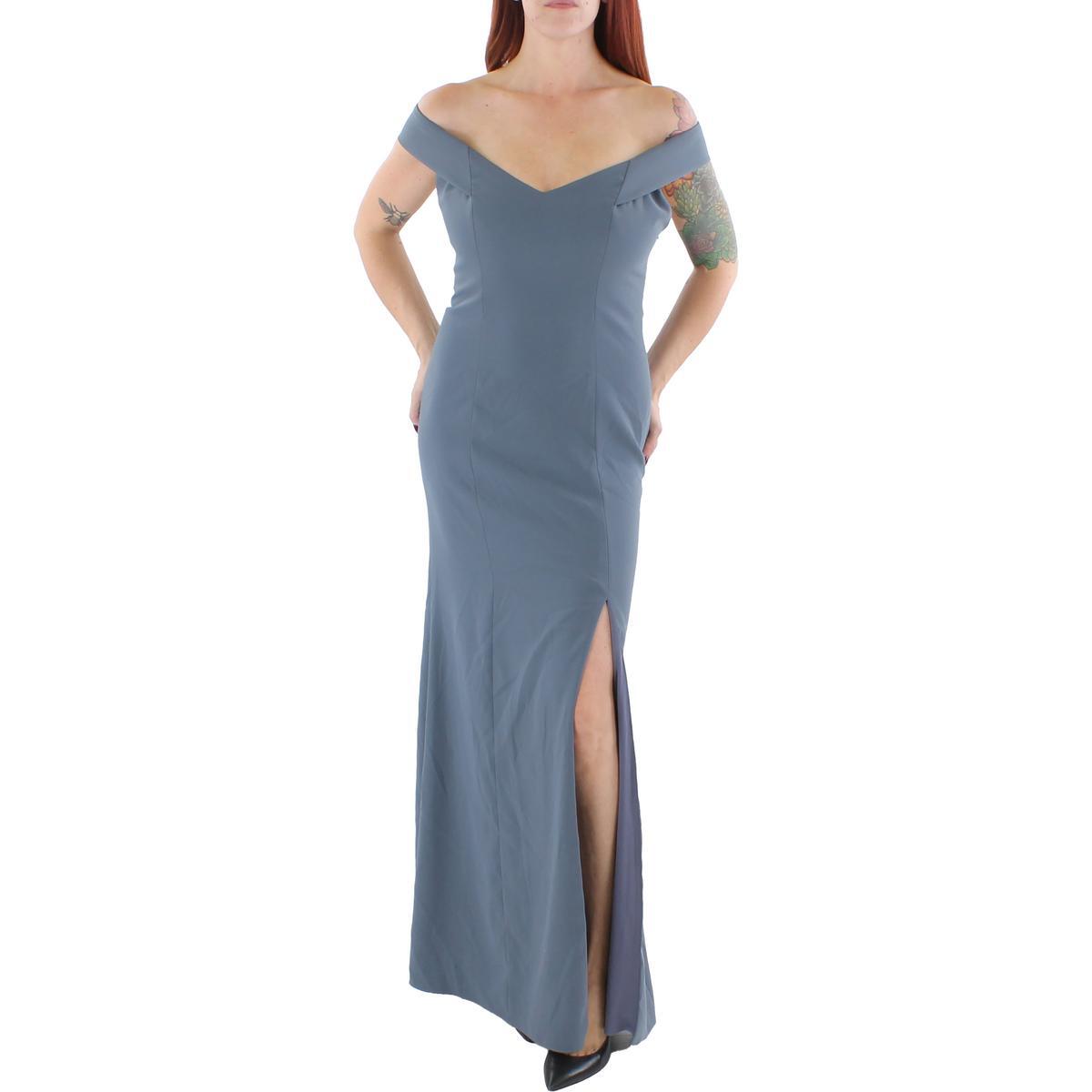 Женское серое вечернее платье из коллекции Dessy от Vivian Diamond, 8 BHFO 0896