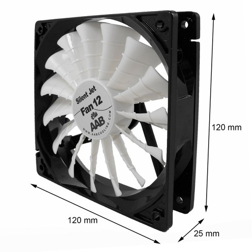 AABCOOLING SILENT JET FAN 12 SOLIDE LEISE UND EFFICIENT LÜFTER 120mm - 12,9dB(A) - Bild 3 von 12